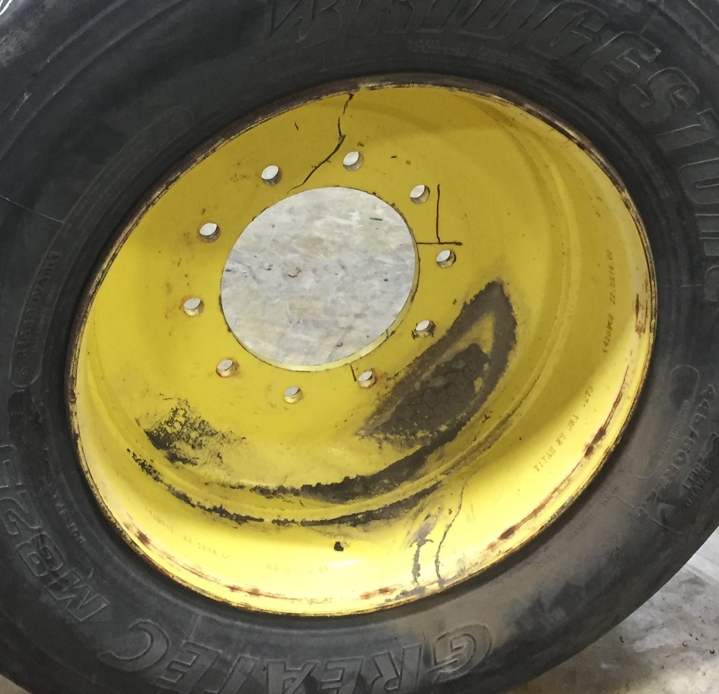 22.5''D x 14''W Formed Plate Wheel WS001643