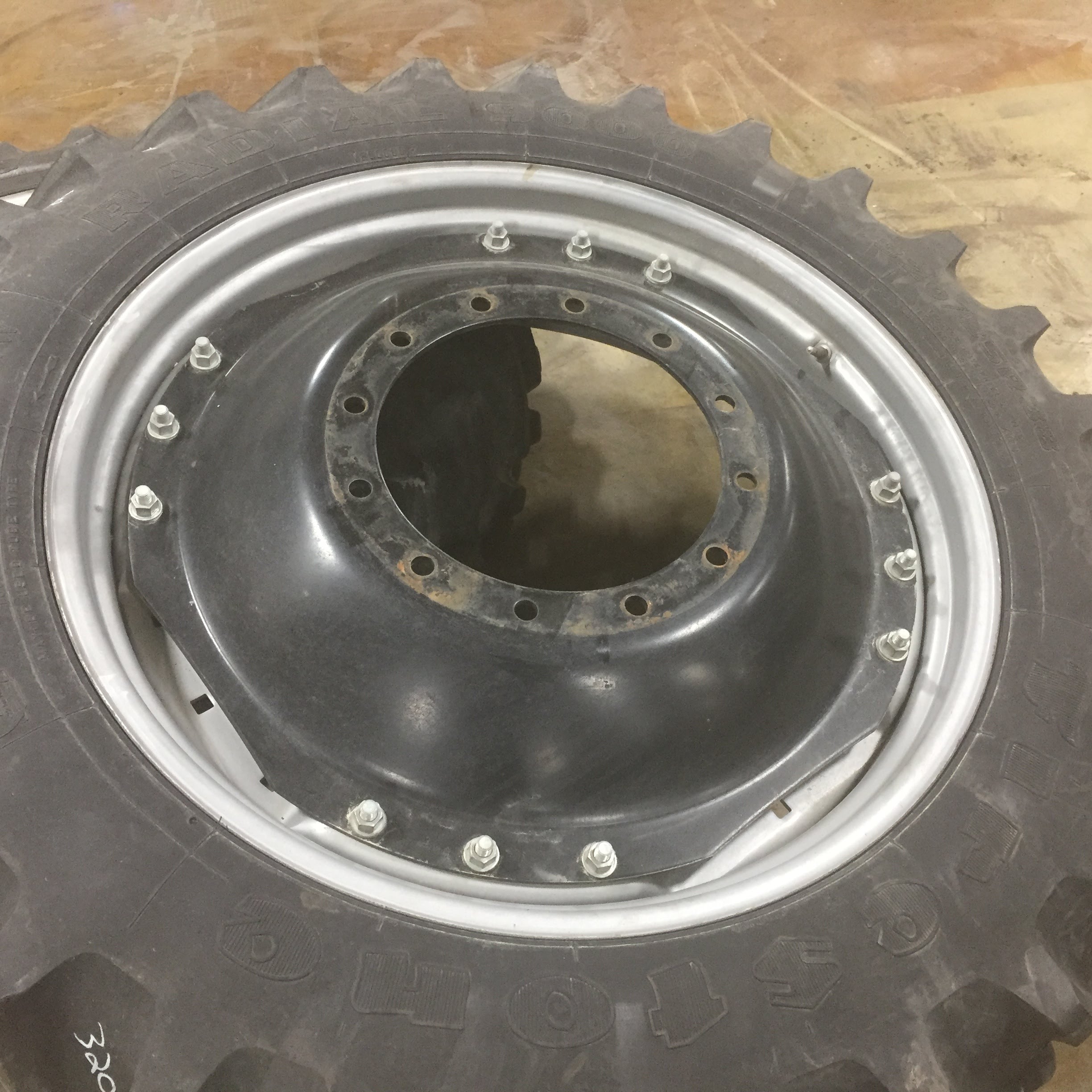 38''D x 10''W Waffle Wheel (Groups of 3 bolts) Wheel WT005358RIM-Z