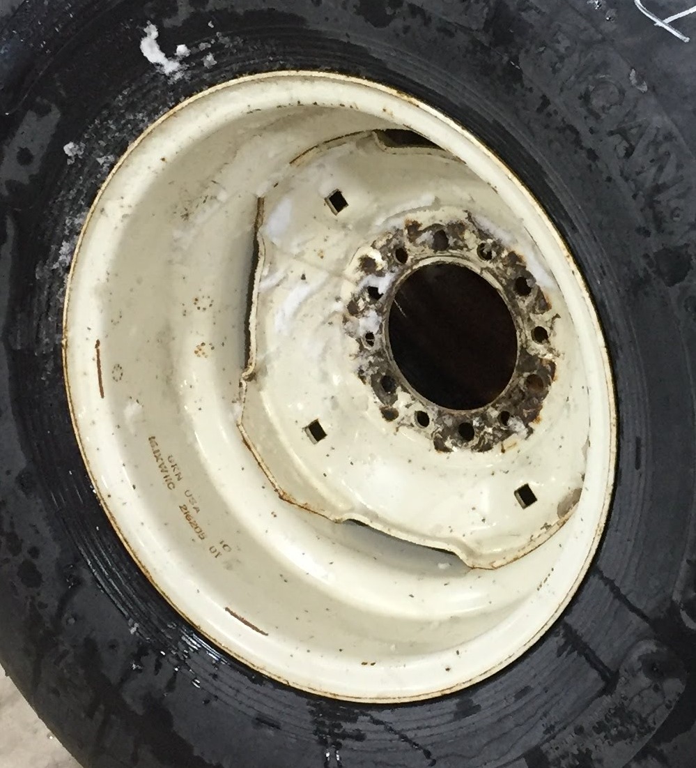 16.1''D x 11''W Stamped Plate Wheel WT005537