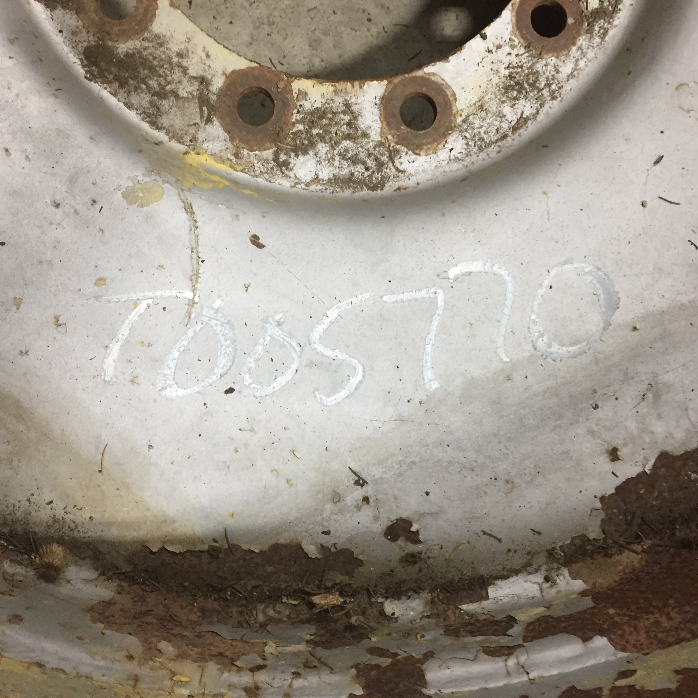 38''D x 18''W Formed Plate W/Weight Holes Wheel T005770