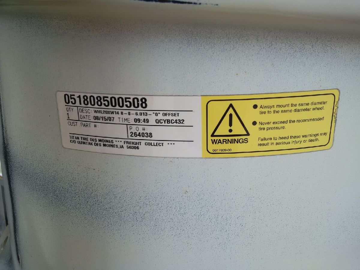 20''D x 14''W Formed Plate Wheel 051808500CR-Z