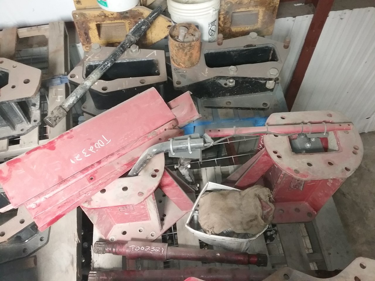 Combine Frame Extension, w/Shafts, Hdw & Truss Rod, Includes Ladder Ext. Combine Frame Extension T002321-Z