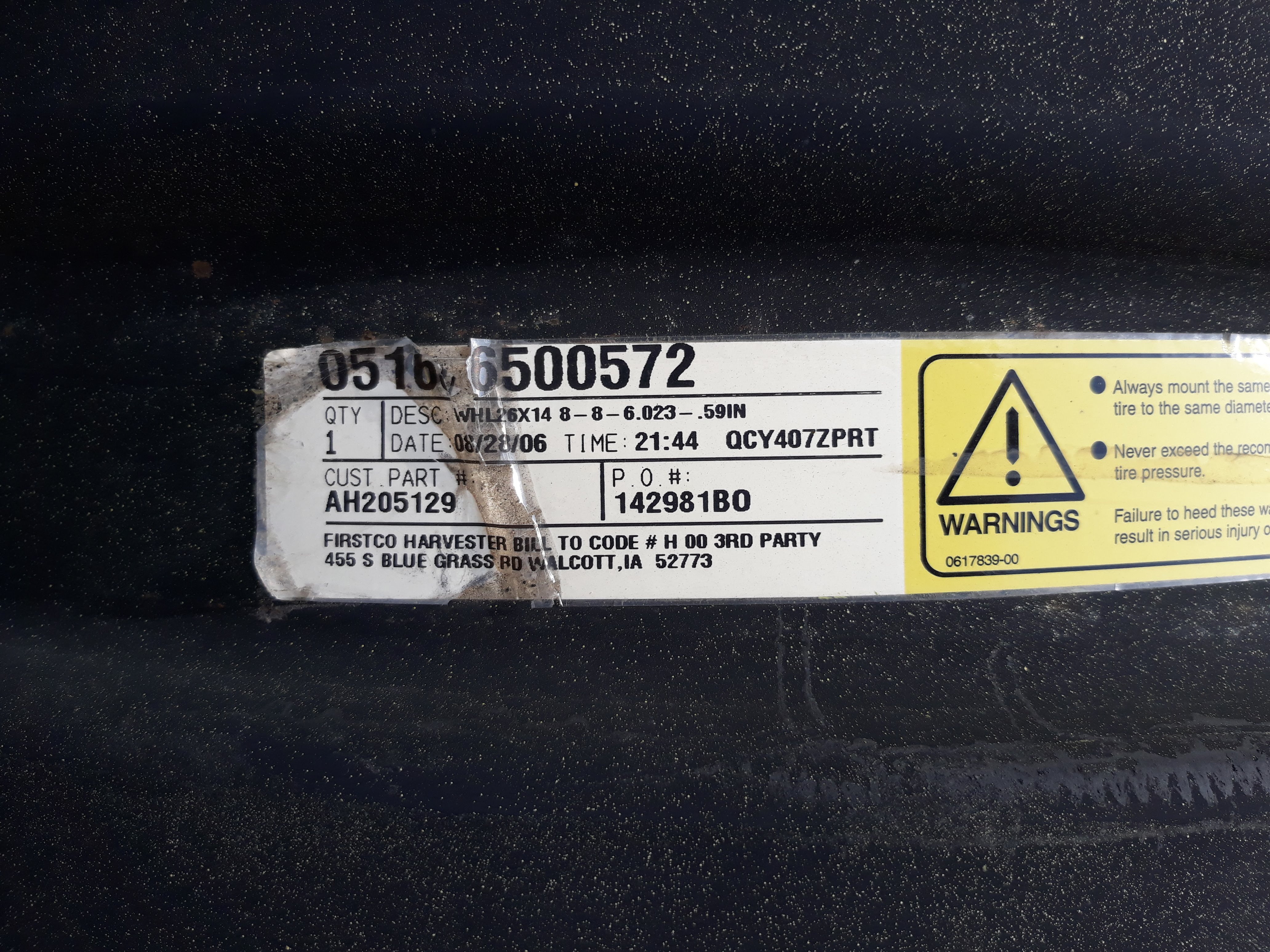 26''D x 14''W Formed Plate Wheel T006300