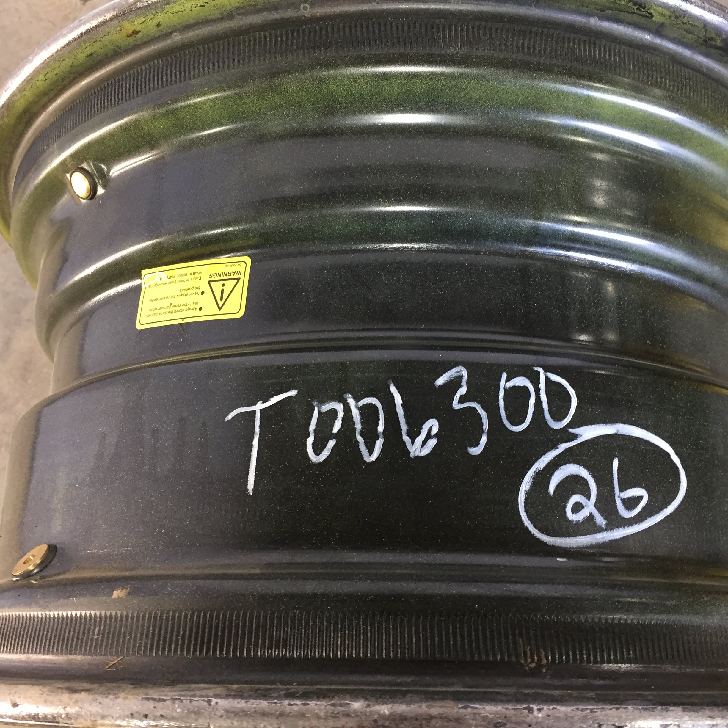 26''D x 14''W Formed Plate Wheel T006300