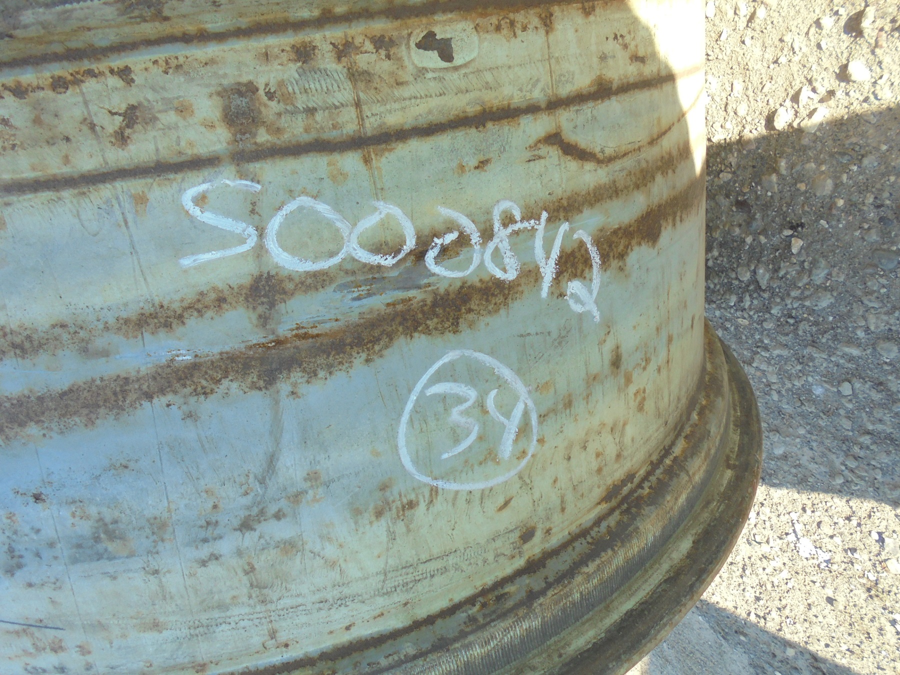 34''D x 15''W Stamped Plate Wheel S000842