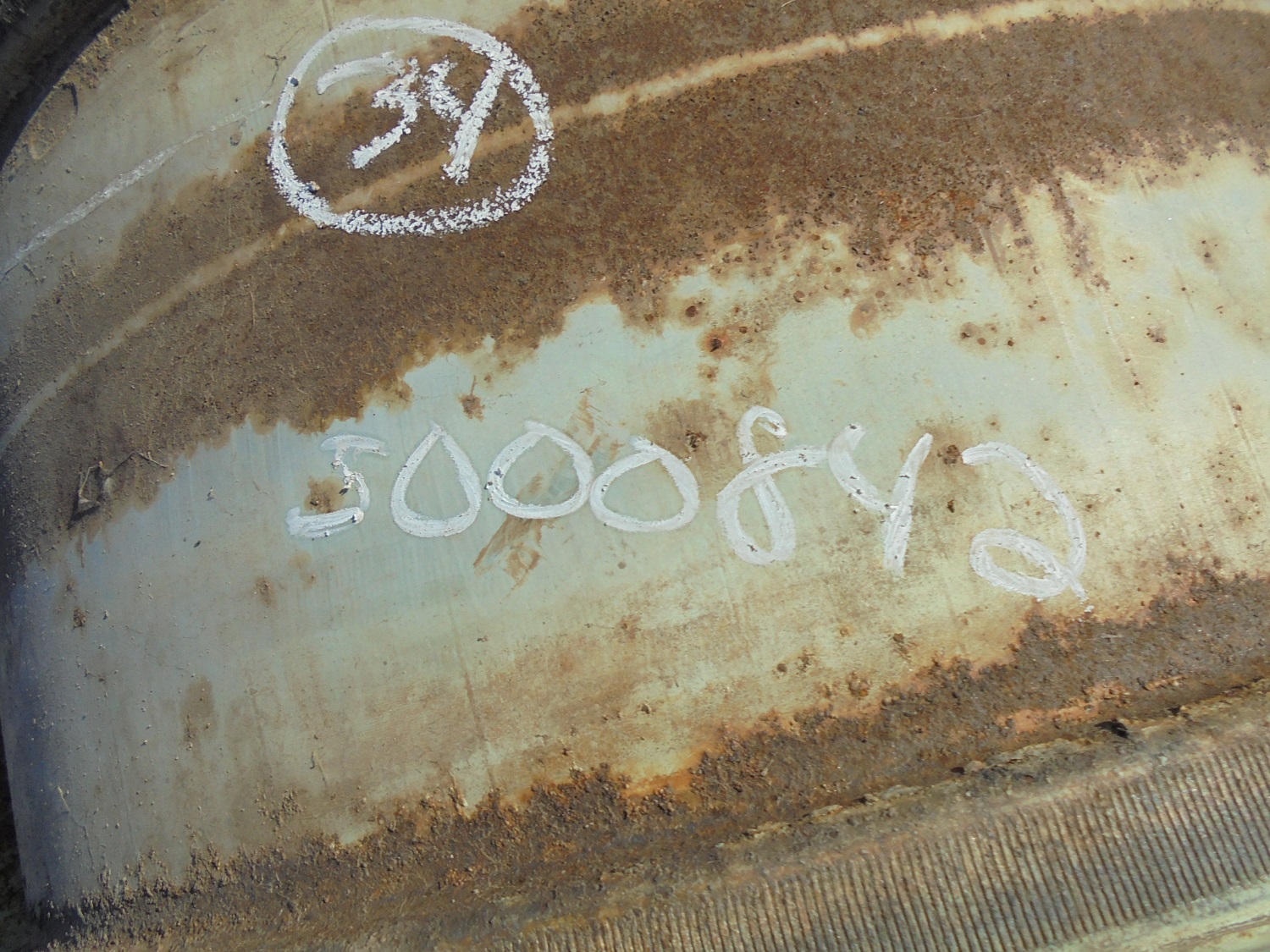 34''D x 15''W Stamped Plate Wheel S000842