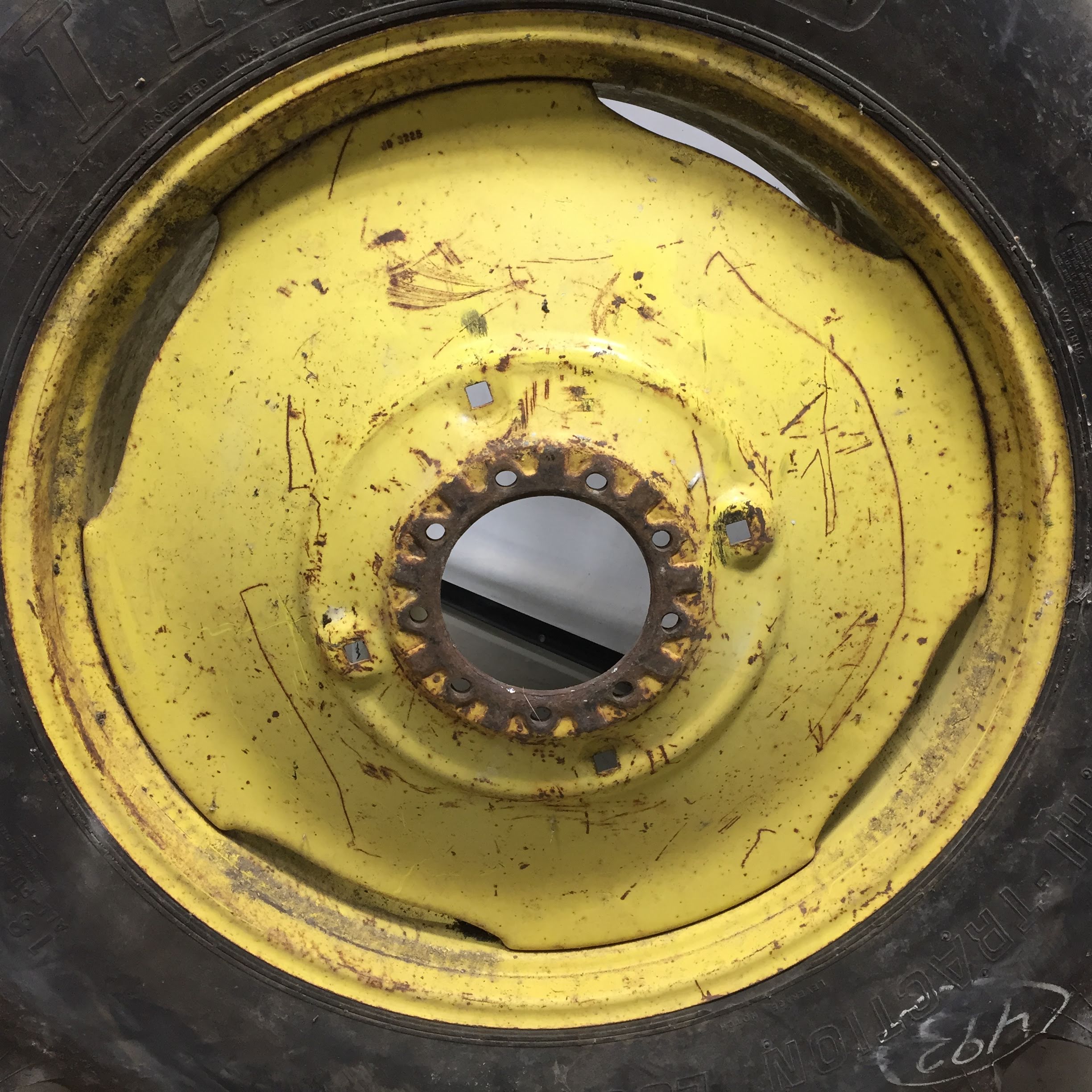 38''D x 16''W Formed Plate W/Weight Holes Wheel WT006775