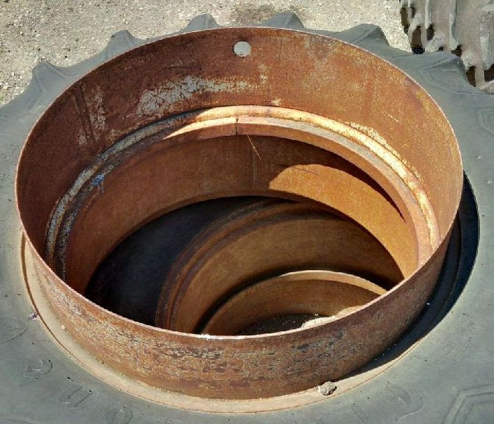 34''D x 15''W Band Dual "L" Rail Wheel WT002753