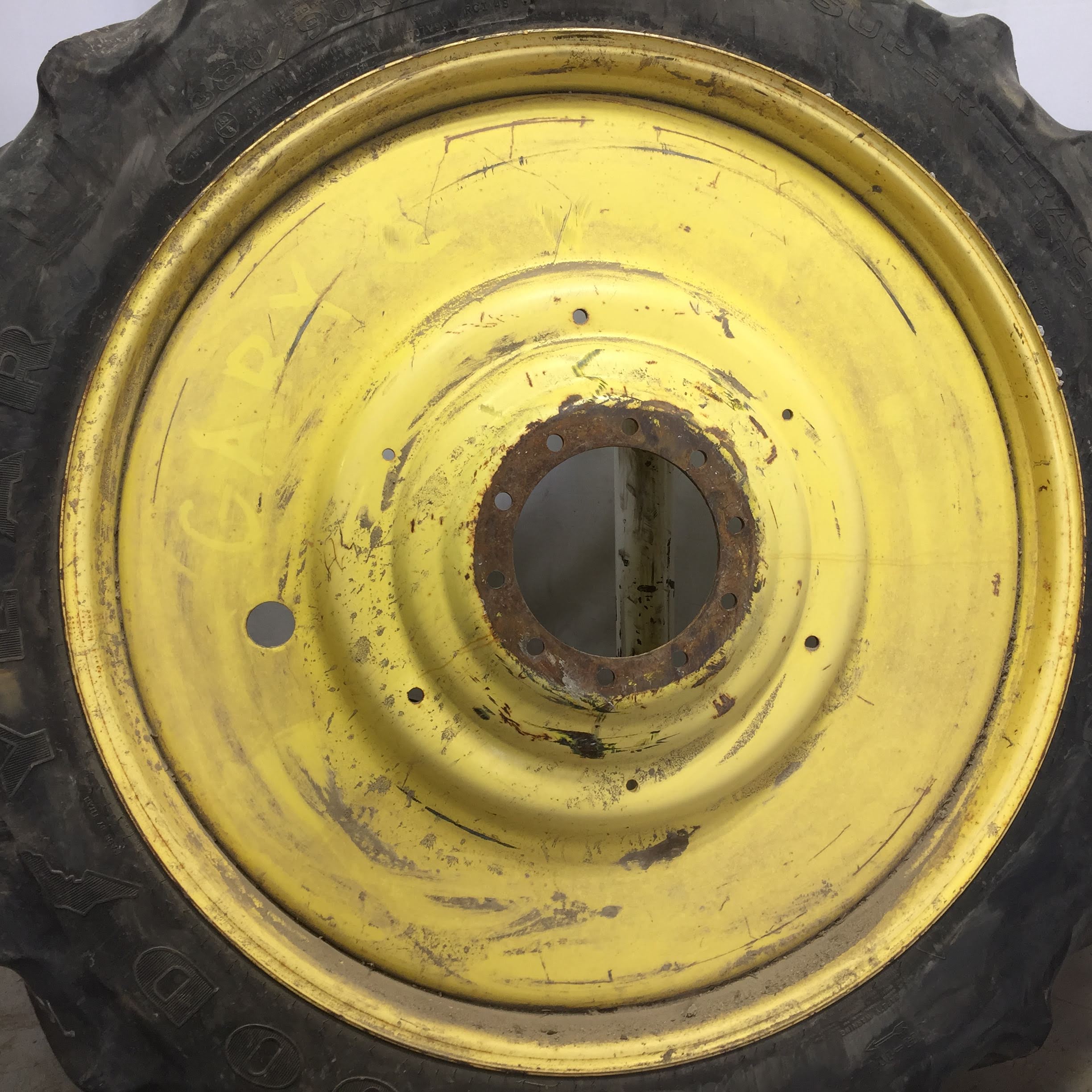 380/90R54 Goodyear Farm DT800 Super Traction R-1W Tire-Wheel Assembly S002253