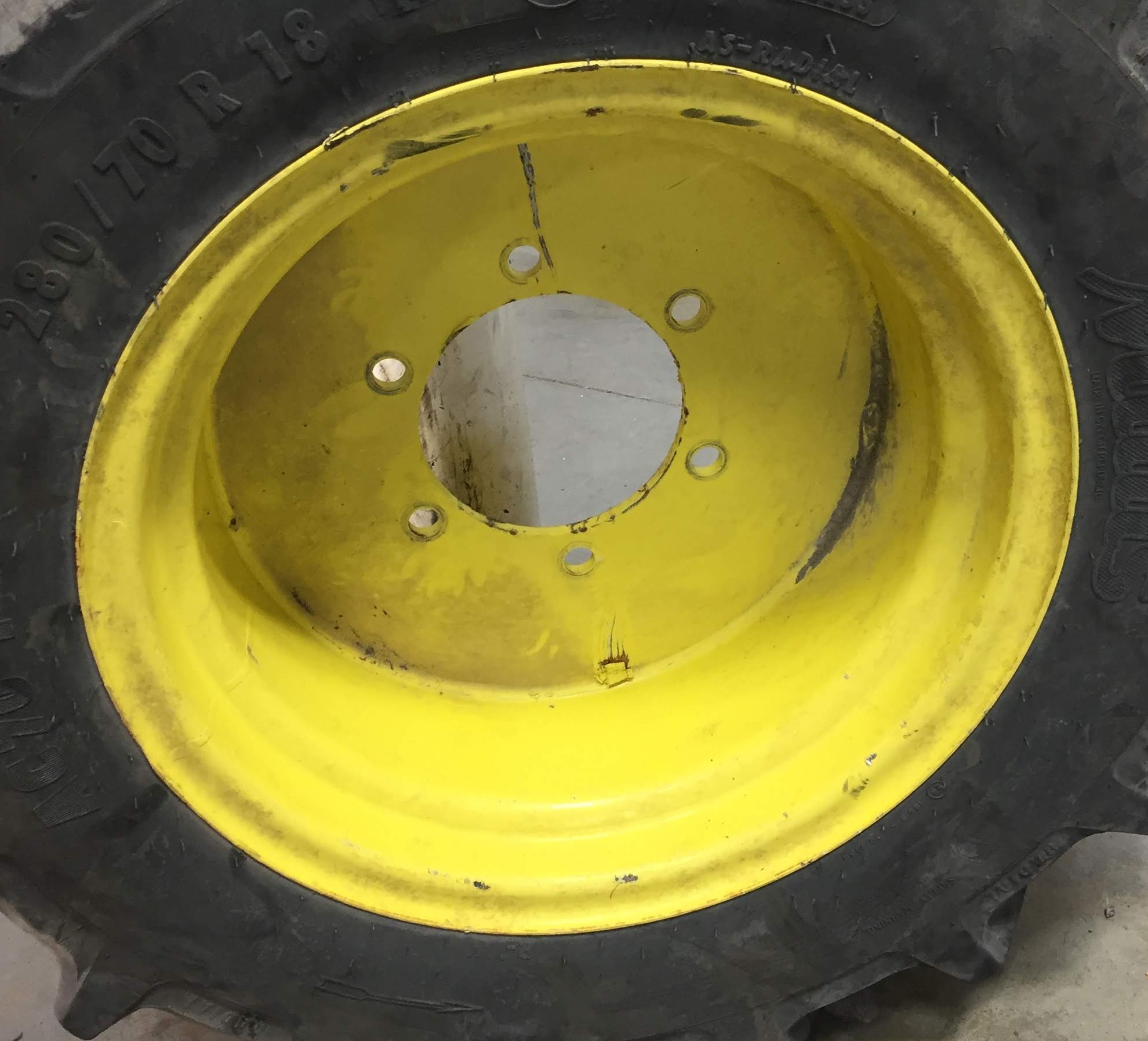 280/70R18 Mitas AC70 Radial  R-1W Tire-Wheel Assembly S002331