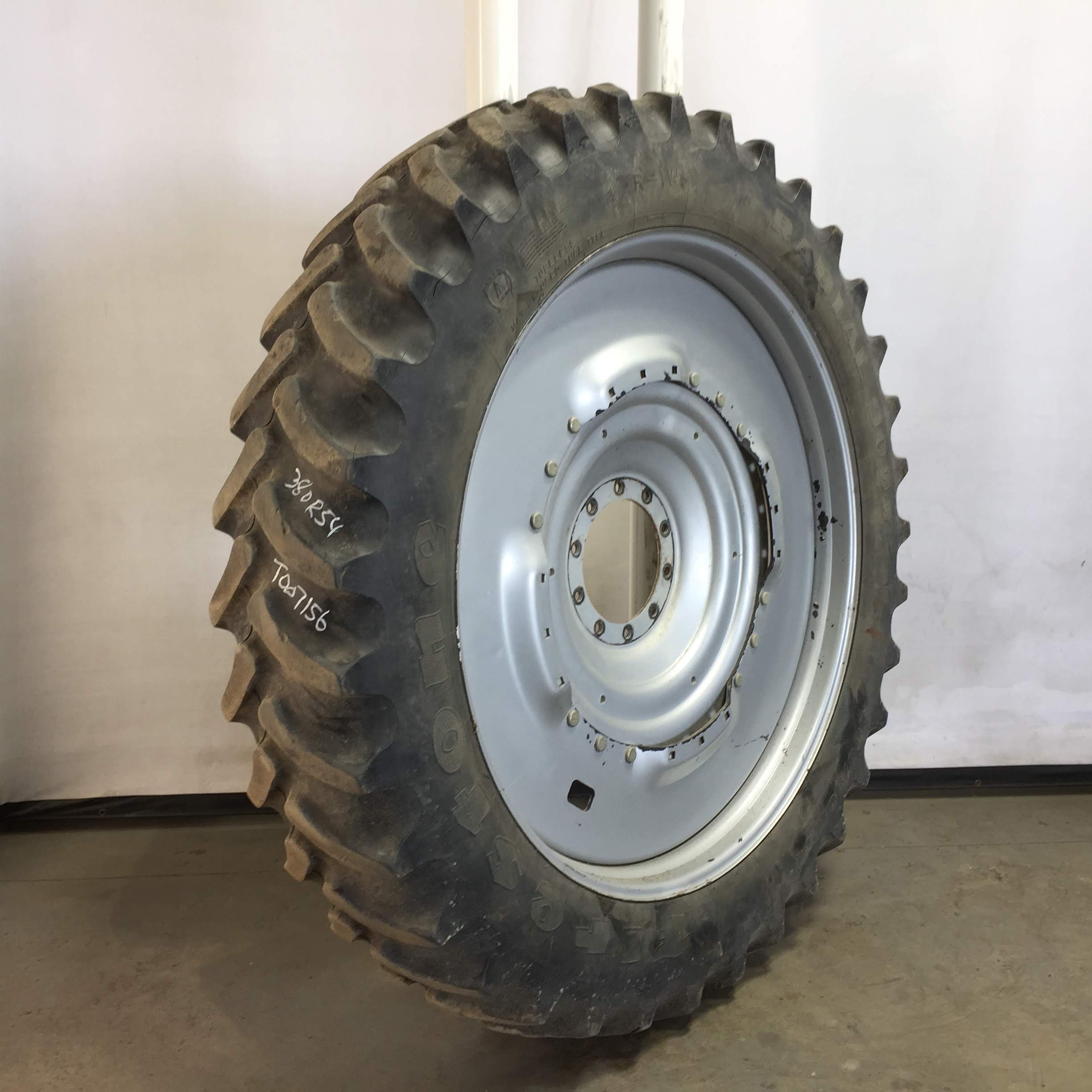 380/90R54 Firestone Radial 9000 R-1W Waffle Wheel (Groups of 3 bolts) Tire-Wheel Assembly T007156