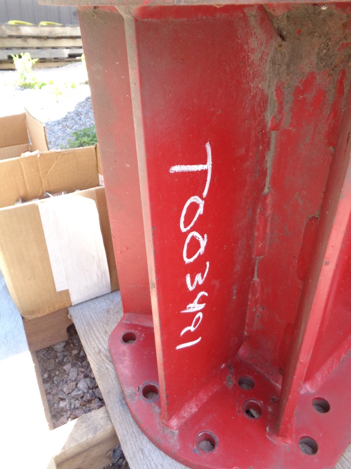 Combine Frame Extension, w/Shafts, Hdw & Truss Rod, Includes Ladder Ext. Combine Frame Extension T003491