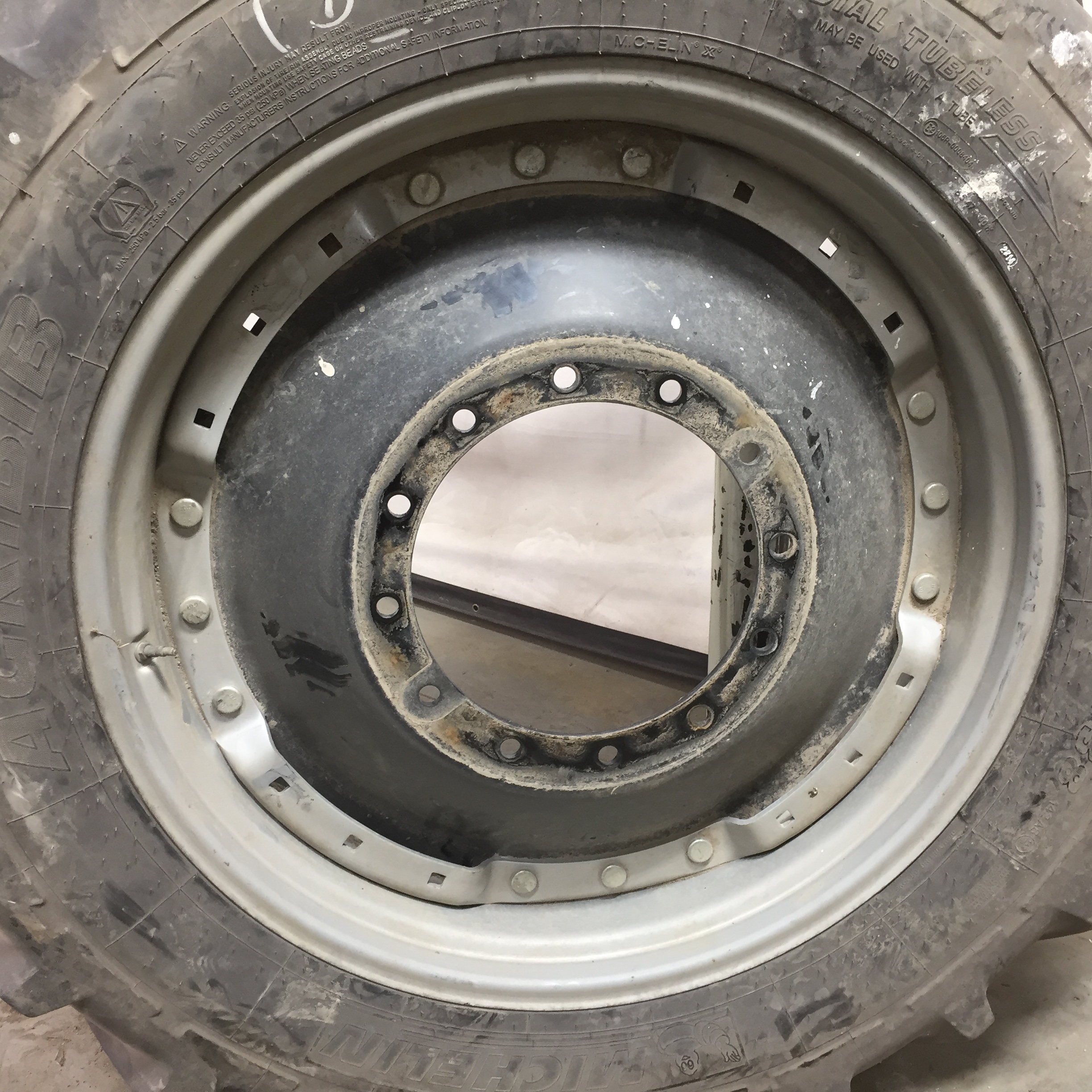 38''D x 12''W Waffle Wheel (Groups of 3 bolts) Wheel WT007979RIM