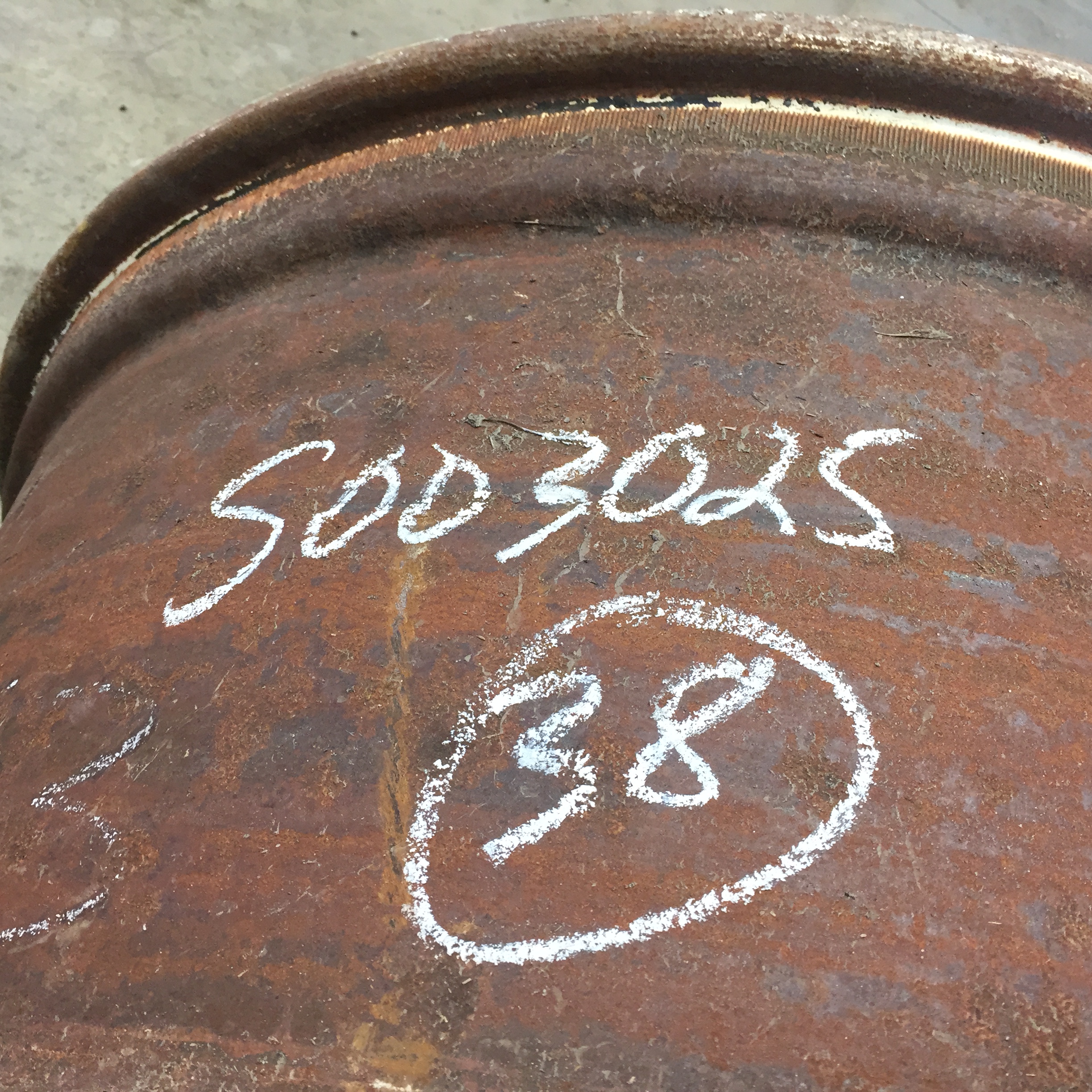 38''D x 18''W Formed Plate W/Weight Holes Wheel S003025