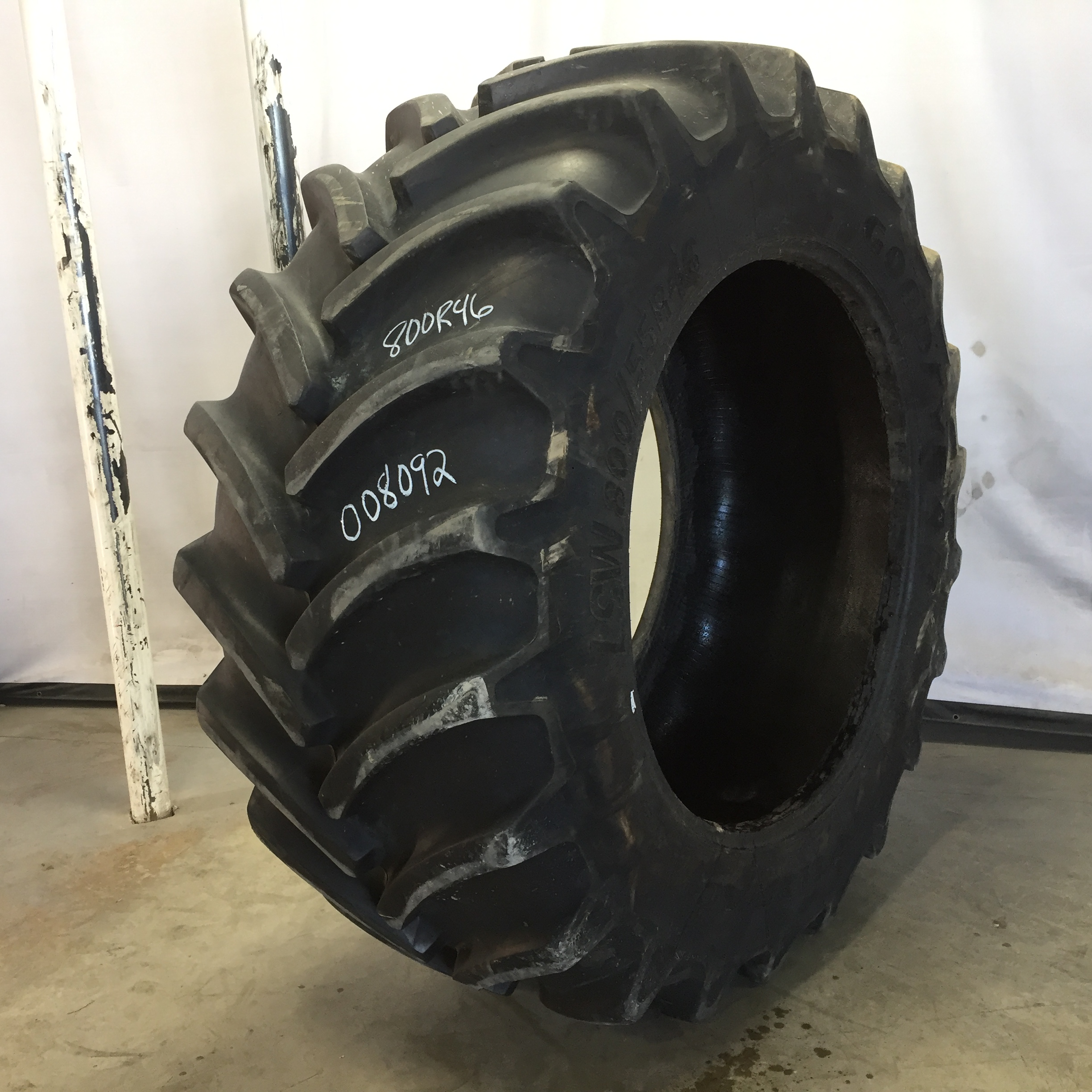 800/55R46 Goodyear Farm DT830 Optitrac R-1W Tire 008092