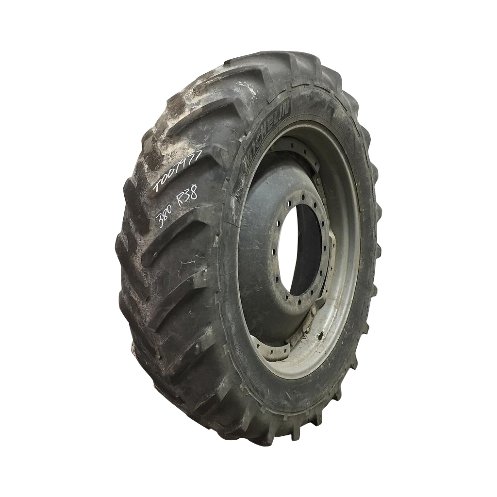 380/80R38 Michelin AgriBib R-1W Waffle Wheel (Groups of 3 bolts) Tire-Wheel Assembly T007977
