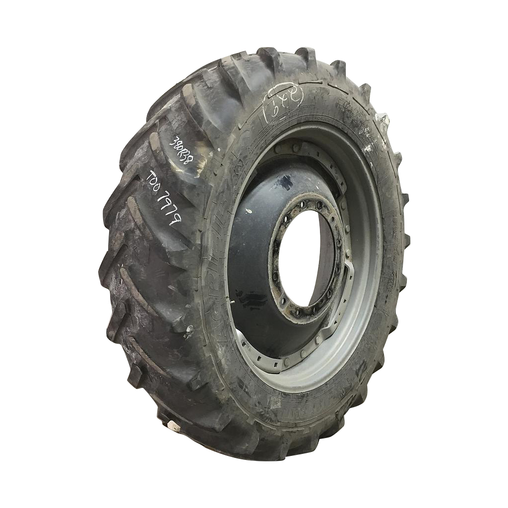 380/80R38 Michelin AgriBib R-1W Waffle Wheel (Groups of 3 bolts) Tire-Wheel Assembly T007979