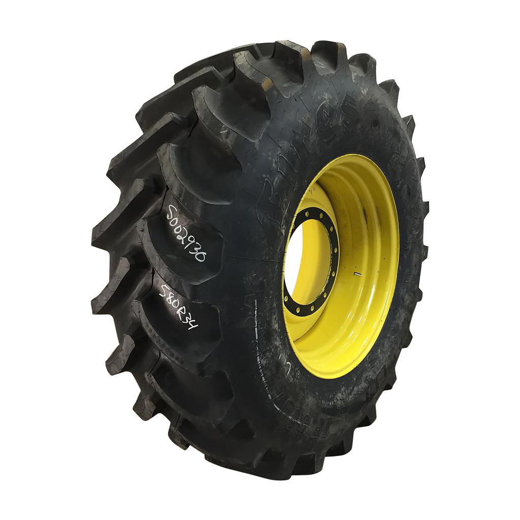 580/80R34 Firestone Radial All Traction DT R-1W Tire-Wheel Assembly S002930