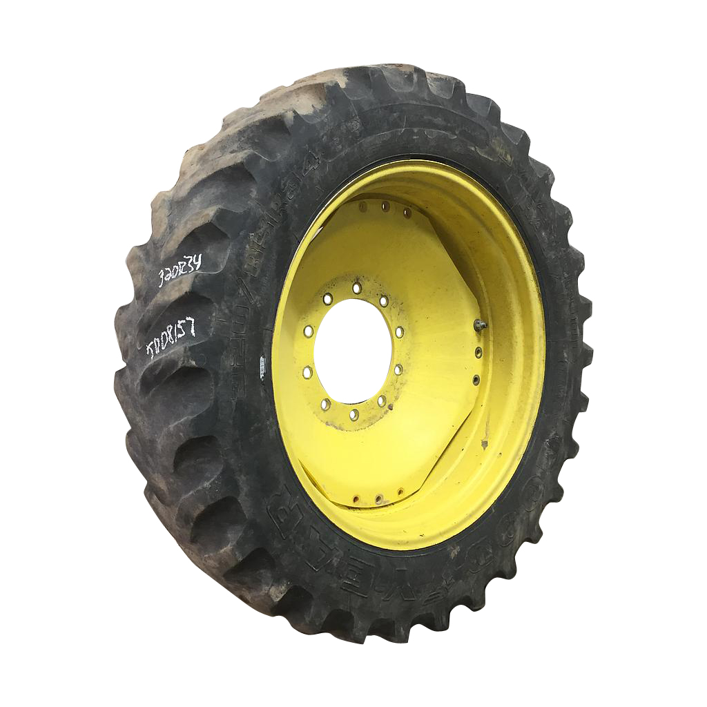 320/85R34 Goodyear Farm Dyna Torque Radial FWA R-1 Waffle Wheel (Groups of 3 bolts) Tire-Wheel Assembly T008157
