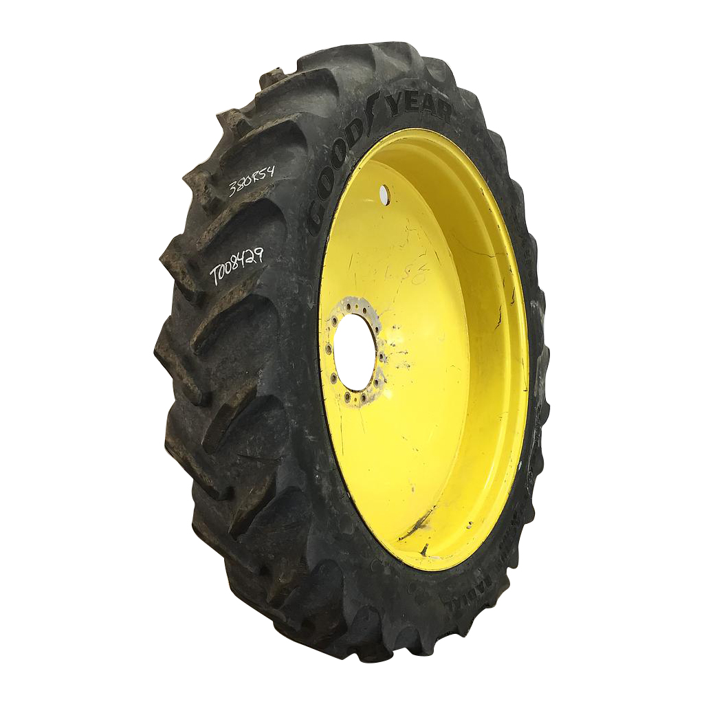 380/90R54 Goodyear Farm DT800 Super Traction R-1W Tire-Wheel Assembly T008429
