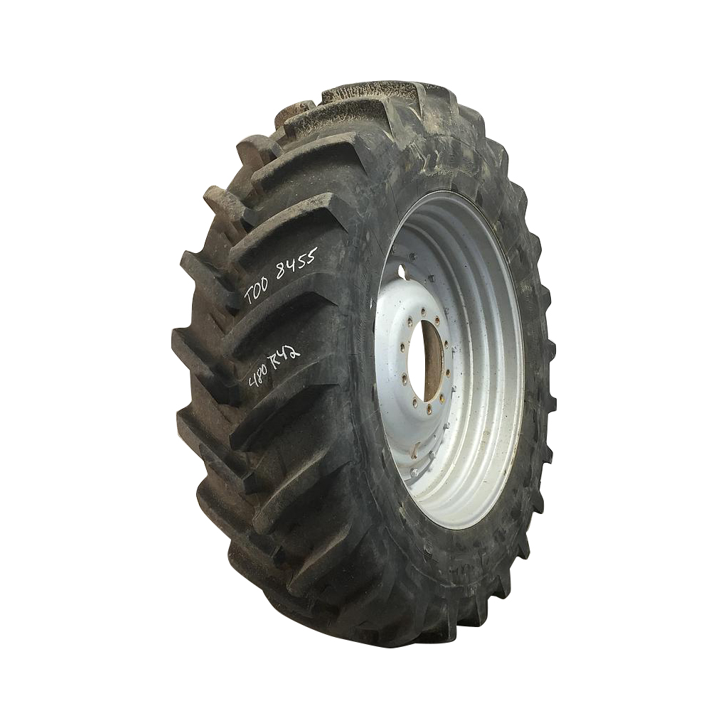 480/80R42 Michelin AgriBib R-1W Stub Disc Tire-Wheel Assembly T008455
