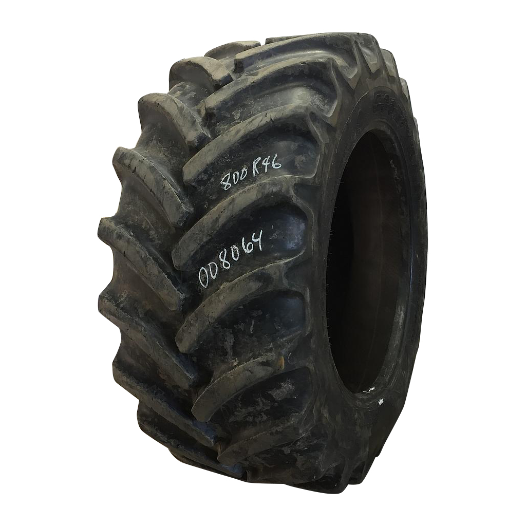 800/55R46 Goodyear Farm DT830 Optitrac R-1W Tire 008064