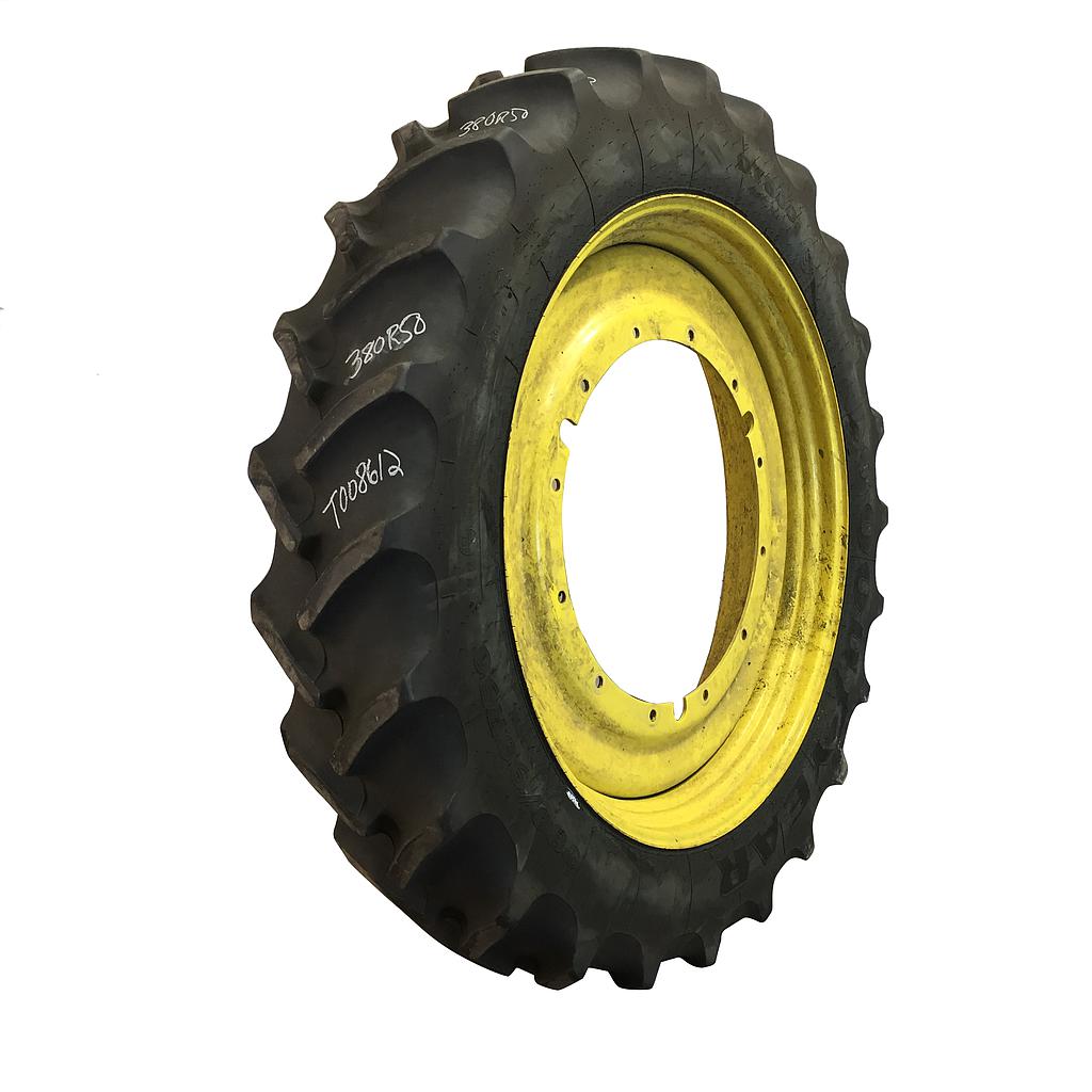 380/90R50 Goodyear Farm DT800 Optitrac R-1W Tire-Wheel Assembly T008612