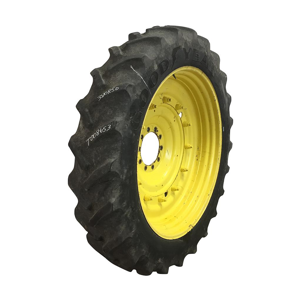 380/90R50 Goodyear Farm DT800 Optitrac R-1W Stub Disc Tire-Wheel Assembly T008653