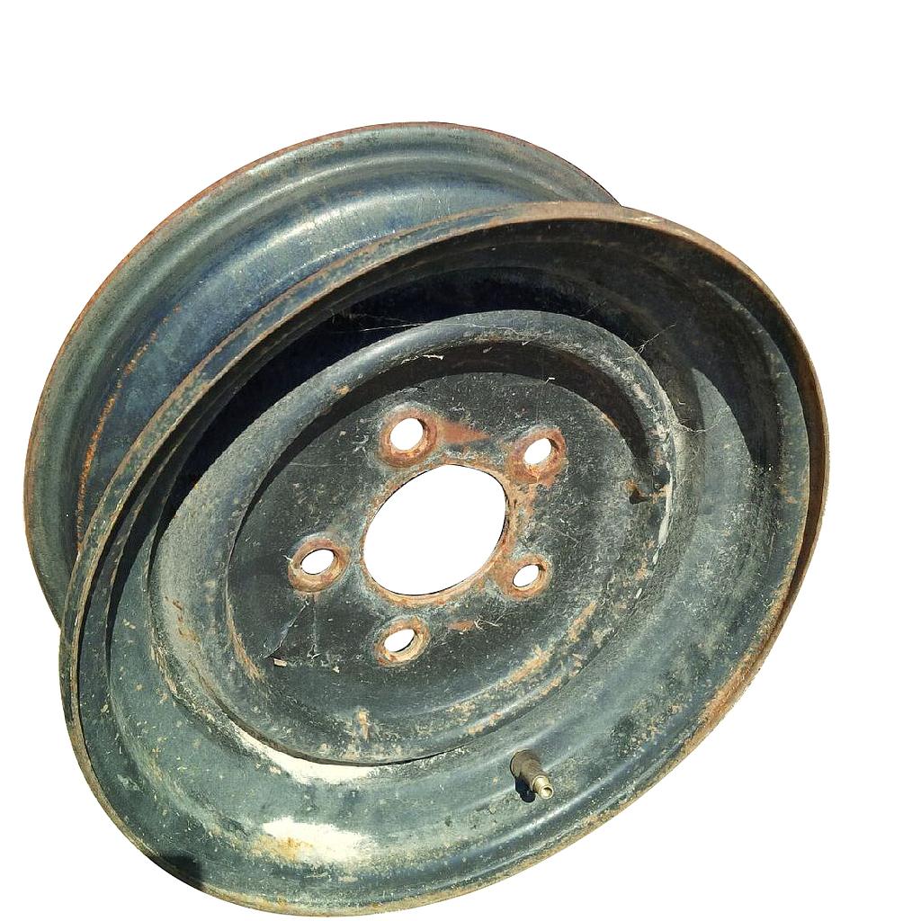 12''D x 4''W Stamped Plate Wheel W00039