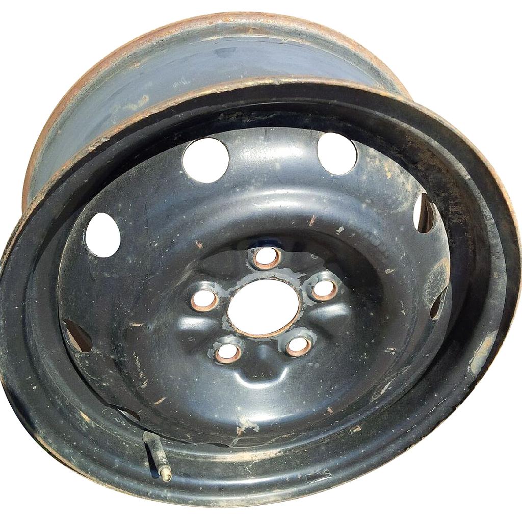 14''D x 5.5''W Stamped Plate Wheel W00037