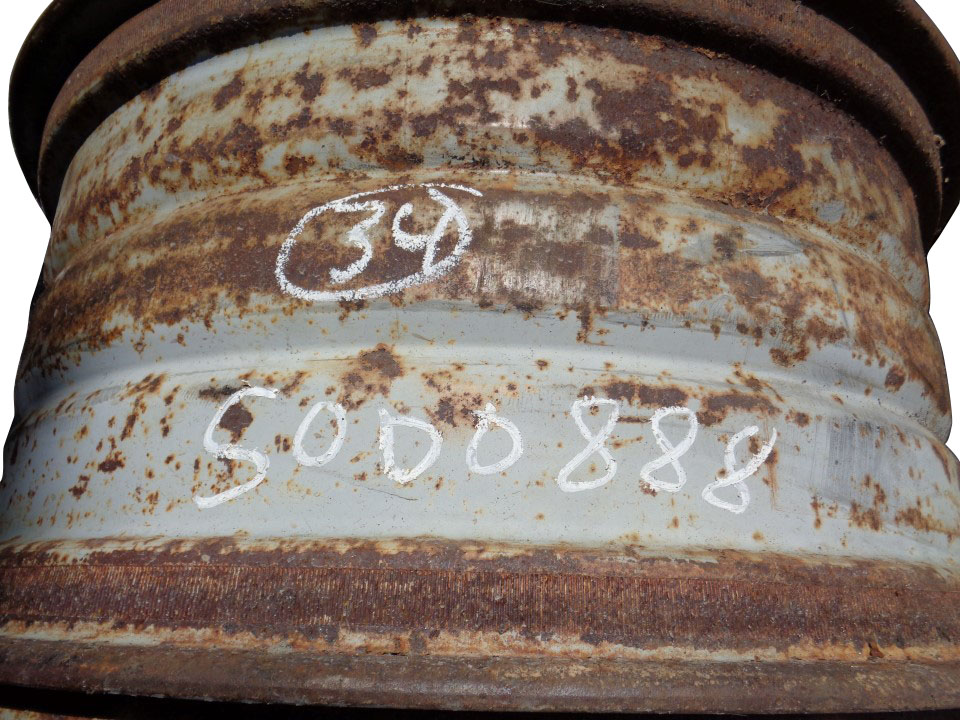 34''D x 15''W Band Dual "L" Rail Wheel S000888