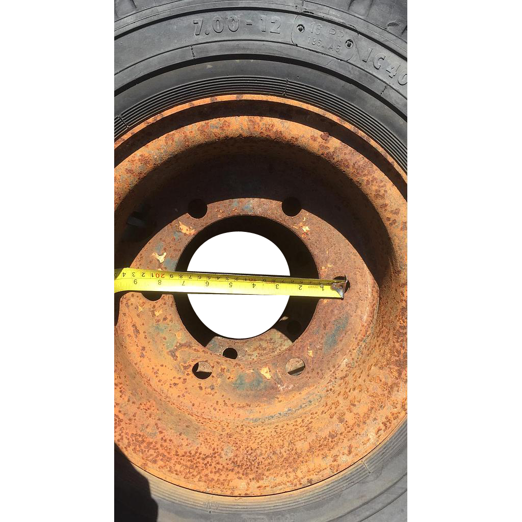 12''D x 5''W Stamped Plate Wheel W004291