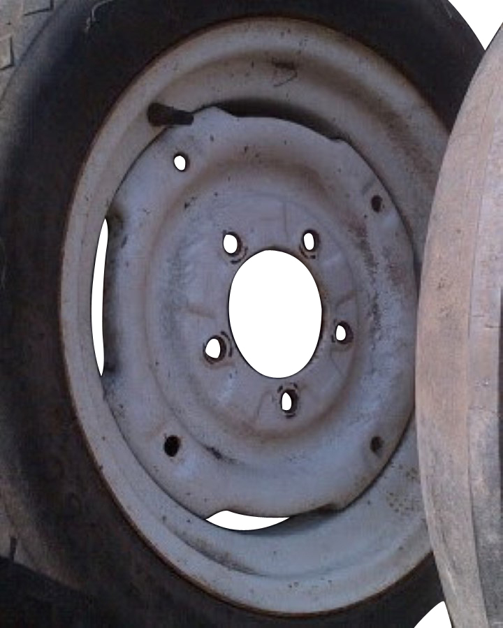 16''D x 4.5''W Stamped Plate Wheel WT001448-Z