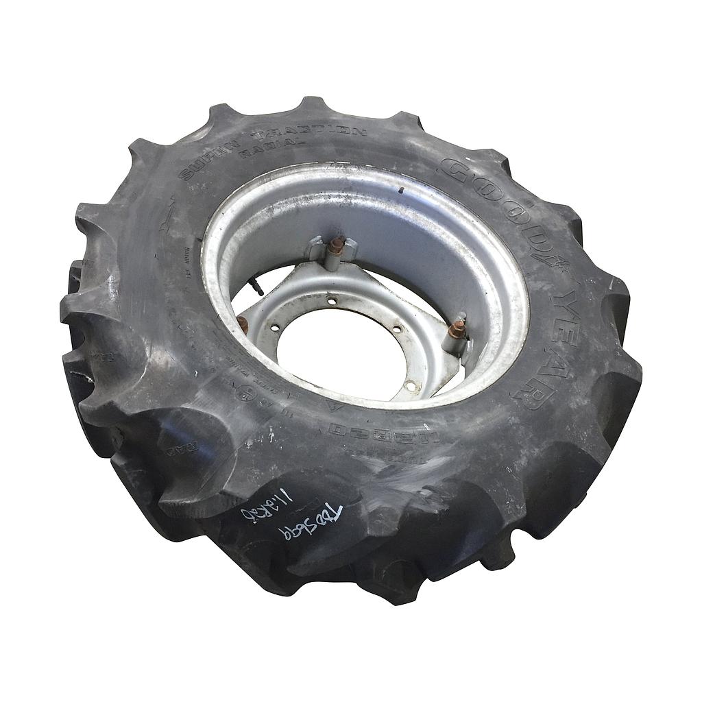 11.2/R20 Goodyear Farm Super Traction Radial R-1W Rim with Clamp/Loop Style Tire-Wheel Assembly T005699
