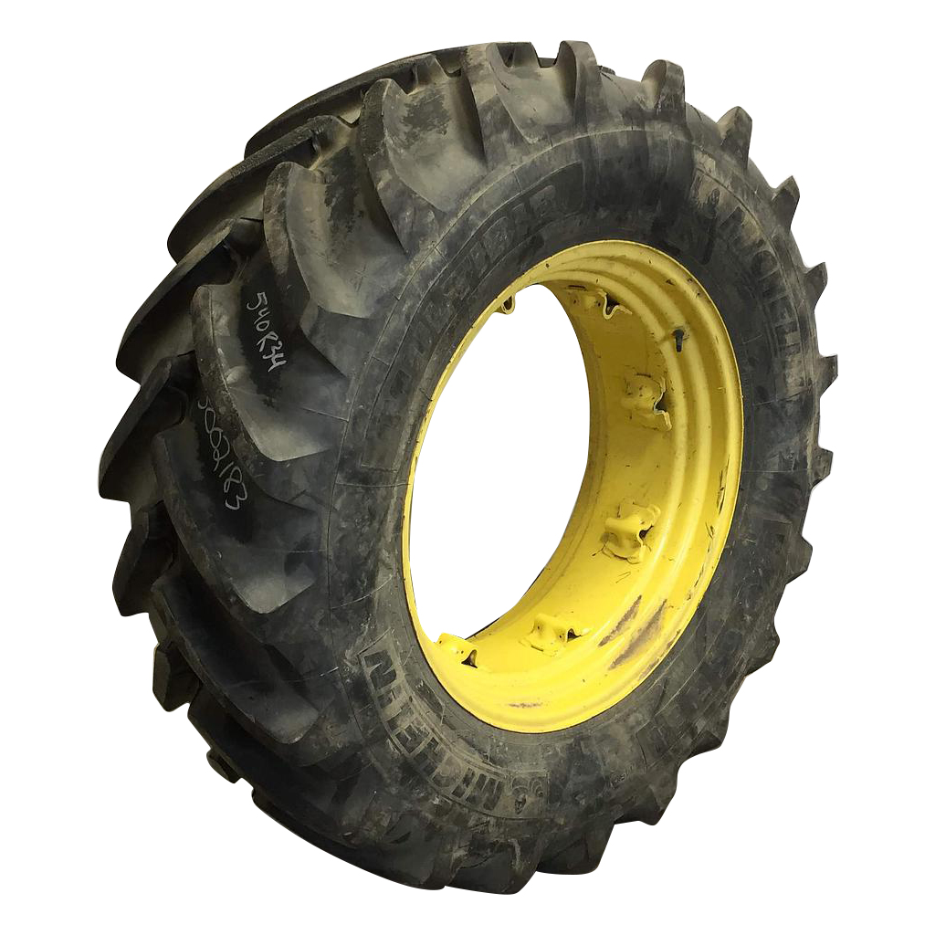 540/65R34 Michelin Multibib R-1W Tire-Wheel Assembly S002183